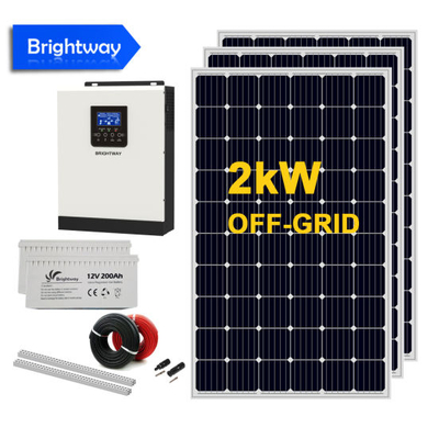 Half Cell Mono Solar Panel System 2kw 5kw 10kw off-Grid Power System