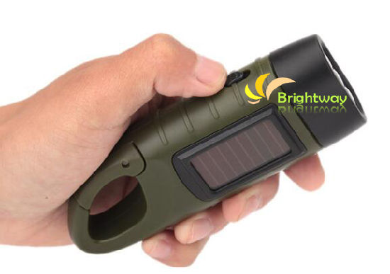 pH01 Solar Powered Hand-Held Power Generating Flashlight