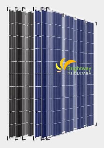 Dual Glass Transparent/Monocrystalline Solar Panel 295W