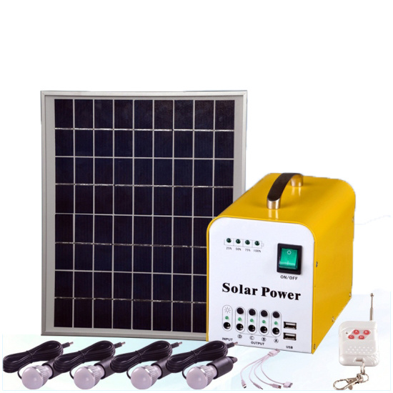 Mini Solar Energy System with 3W LED Light for Home